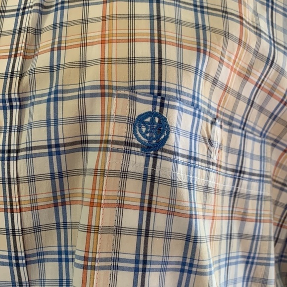 3-$30 George Strait XL long sleeve button down plaid western cowboy shirt - Picture 2 of 6